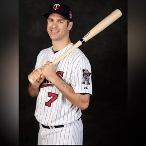 AUTHENTIC‎ Majestic MINNESOTA TWINS PINSTRIPE JOE MAUER COOL BASE Jersey Sz 56